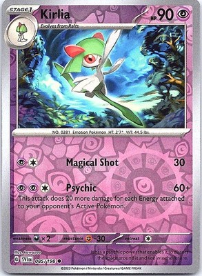 Kirlia Reverse Holo Common SV01: Scarlet & Violet Base Set 085/198 NM