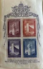 Vatican 242a sheet,MNH.Michel Bl.2. EXPO Brussels-1958.Pope Pius XII. 2 Sheets