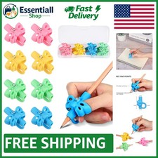 8 Soft Silicone Pencil Grips for Kids - Ergonomic Writing Aids for Ages 2-4