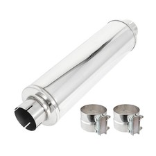 4 Inlet Outlet Diesel Muffler Exhaust W Clamp -7x24 Body -30 Whole Length 4 Inlet Outlet Diesel Muffler Exhaust W Clamp -7x24 Body -30 Whole Length