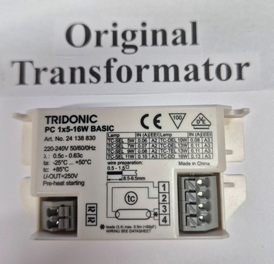 TRIDONIC PC 1x5-16W Basic Art. Nr. 24138830 elektronisches Vorschaltgerät 230V
