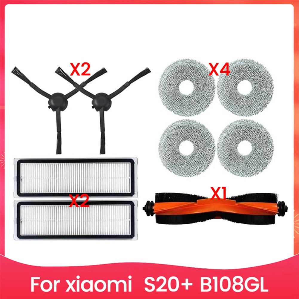 For  S20+ B108GL Robot Vacuum Cleaner Main Side Brush Hepa  Mop Cloth Spare6945