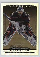 2022-23 Upper Deck Parkhurst Champions Gold Rainbow Elvis Merzlikins #159 18en
