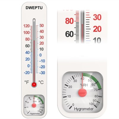 Outdoor/Indoor Thermometer Hygrometer Humidity Monitor Temperature Humidity G...
