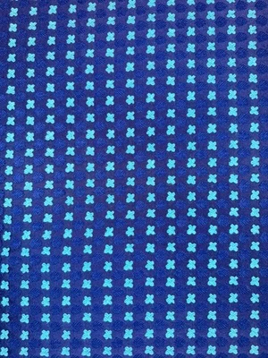 Tissu ancien textile mélangé années 1970 brodé 87 cm x 115 cm C818 - Photo 1/4