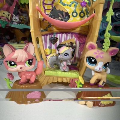 LPS Squirrel #2112, Deer #2113, & Fox #2114 with accessory
