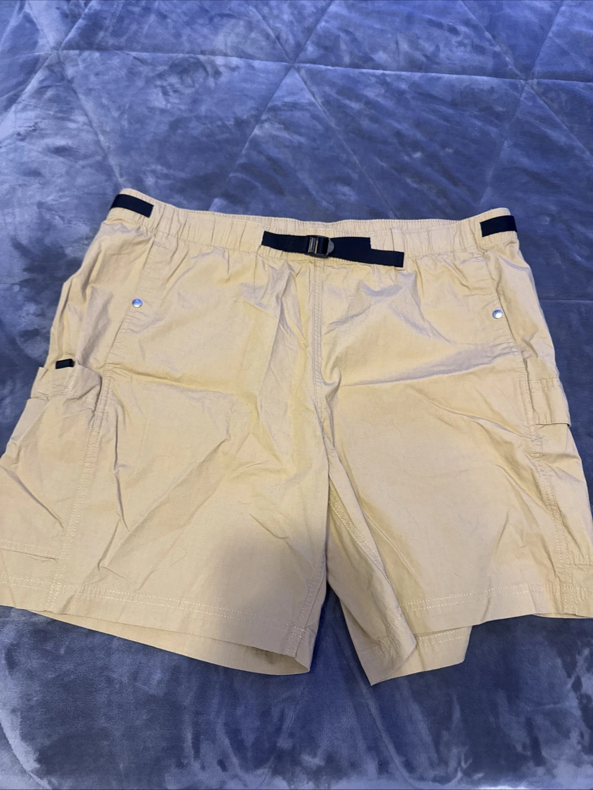 The North Face Men's Ripstop Standard Antelope Tan Cargo Belted Shorts Size XXL