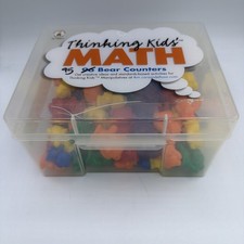 Thinking Kids MATH Manipulatives 95 BEAR COUNTERS Carson-Dellosa In Case