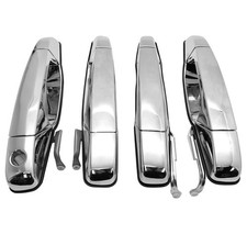 4x Chrome Exterior Door Handle Set For 07-13 Chevy Tahoe Gmc Yukon Sierra Denali 4x Chrome Exterior Door Handle Set For 07-13 Chevy Tahoe Gmc Yukon Sierra Denali