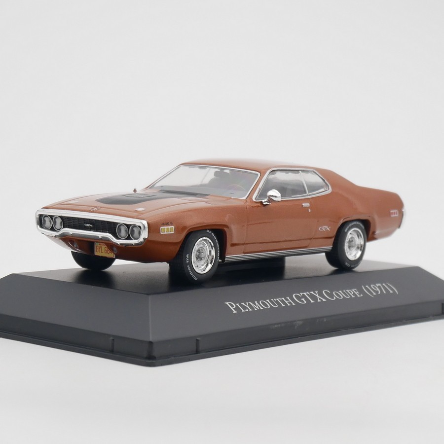 ixo 1:43 Plymouth GTX Coupe 1971 Diecast Car Model Metal Toy