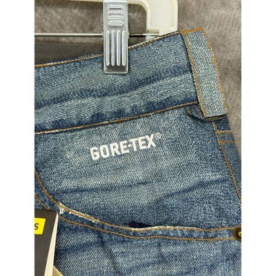 Burton The Jean Gore-Tex Snowboard Pants Womens S Denim Blue Print