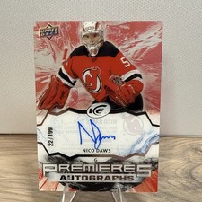 2021-22 Upper Deck Ice Nico Daws Premieres Autographs /199 (RC) #IPA-ND