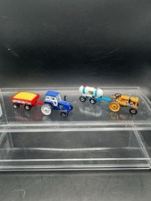 2 Vintage Micro Machines Classic Tractors & Tanker Trailer Vehicle Galoob 1989