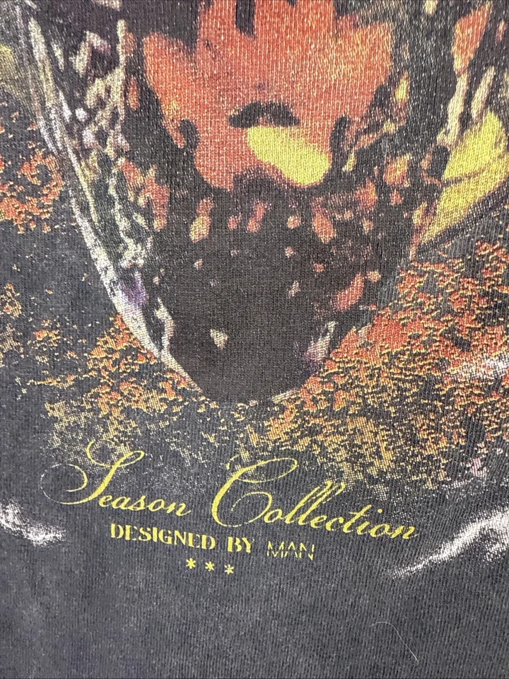 Boohoo Man 衬衫全球酸洗头骨眼镜蛇图案 T 恤男式 L 码 — 第 3/4 张图片