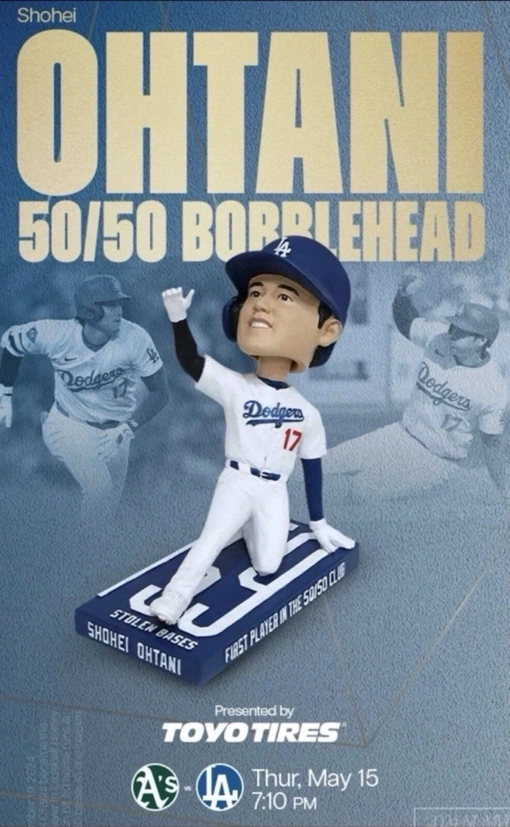 Shohei Ohtani 50/50 Bobblehead Los Angeles Dodgers Giveaway