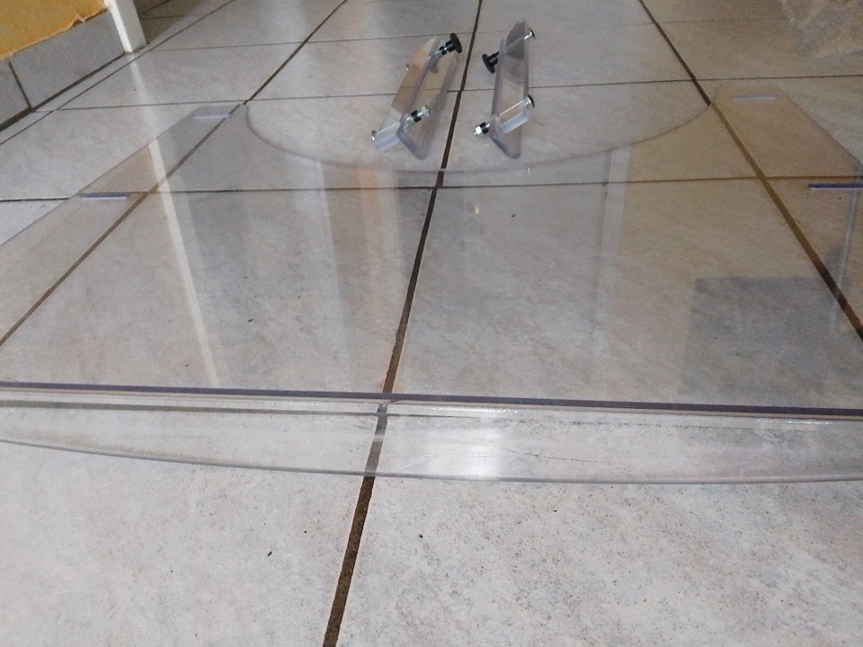 Rollstuhl Therapietisch 63x52cm Plexiglas transparent aus Nachlass WIE NEU - Bild 4 von 4