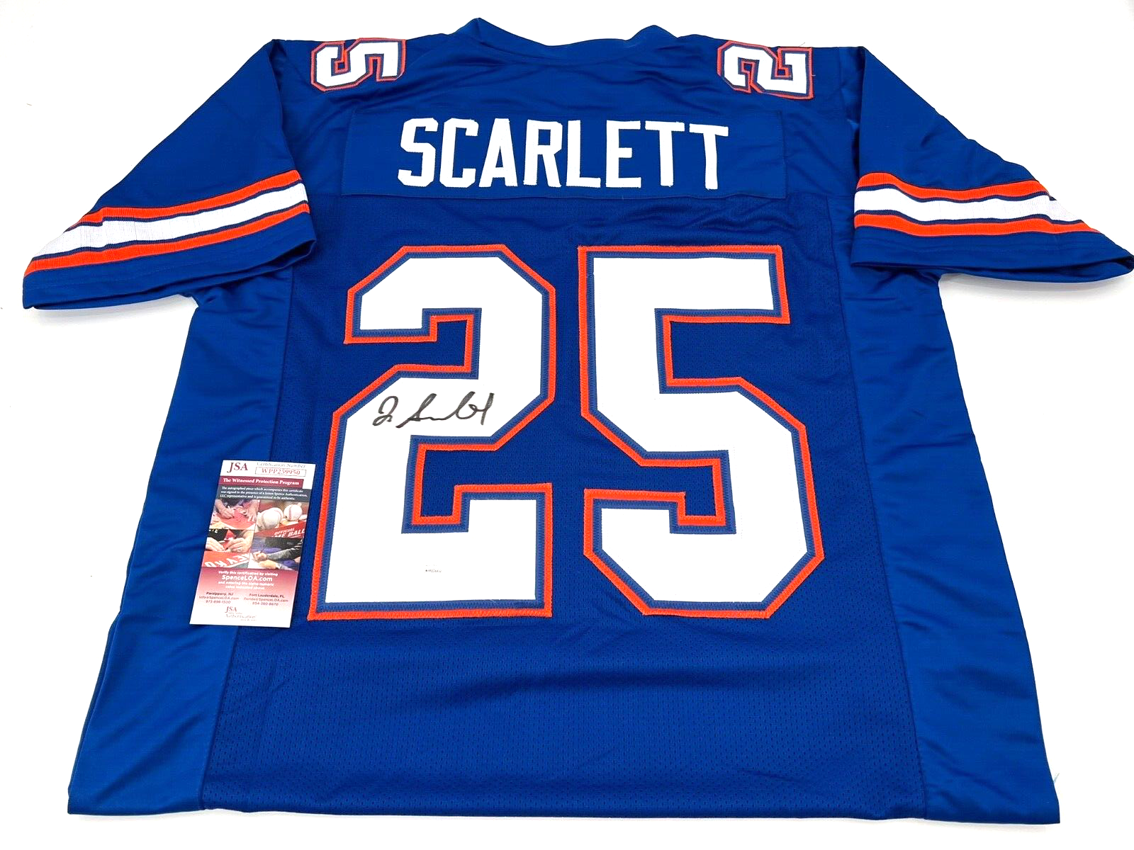JORDAN SCARLETT Autographed Signed Florida Gators CUSTOM STITCHED JERSEY JSA COA 