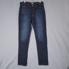 Woolrich Men's Denim Pants Mid Rise Regular Fit Straight Blue Size 32/32