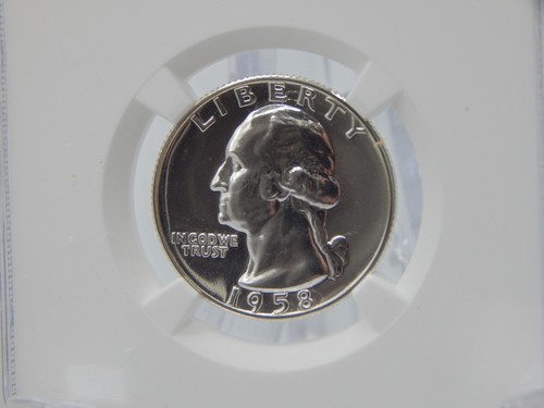 Washington 1958 cuarto 25 centavos NGC PF69 - prueba (BT271) - Imagen 4 de 6