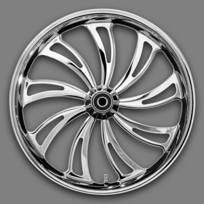 Renegade ASPEN Chrome 18'' Wheels Package Set Tires Harley FLH/T 09-18