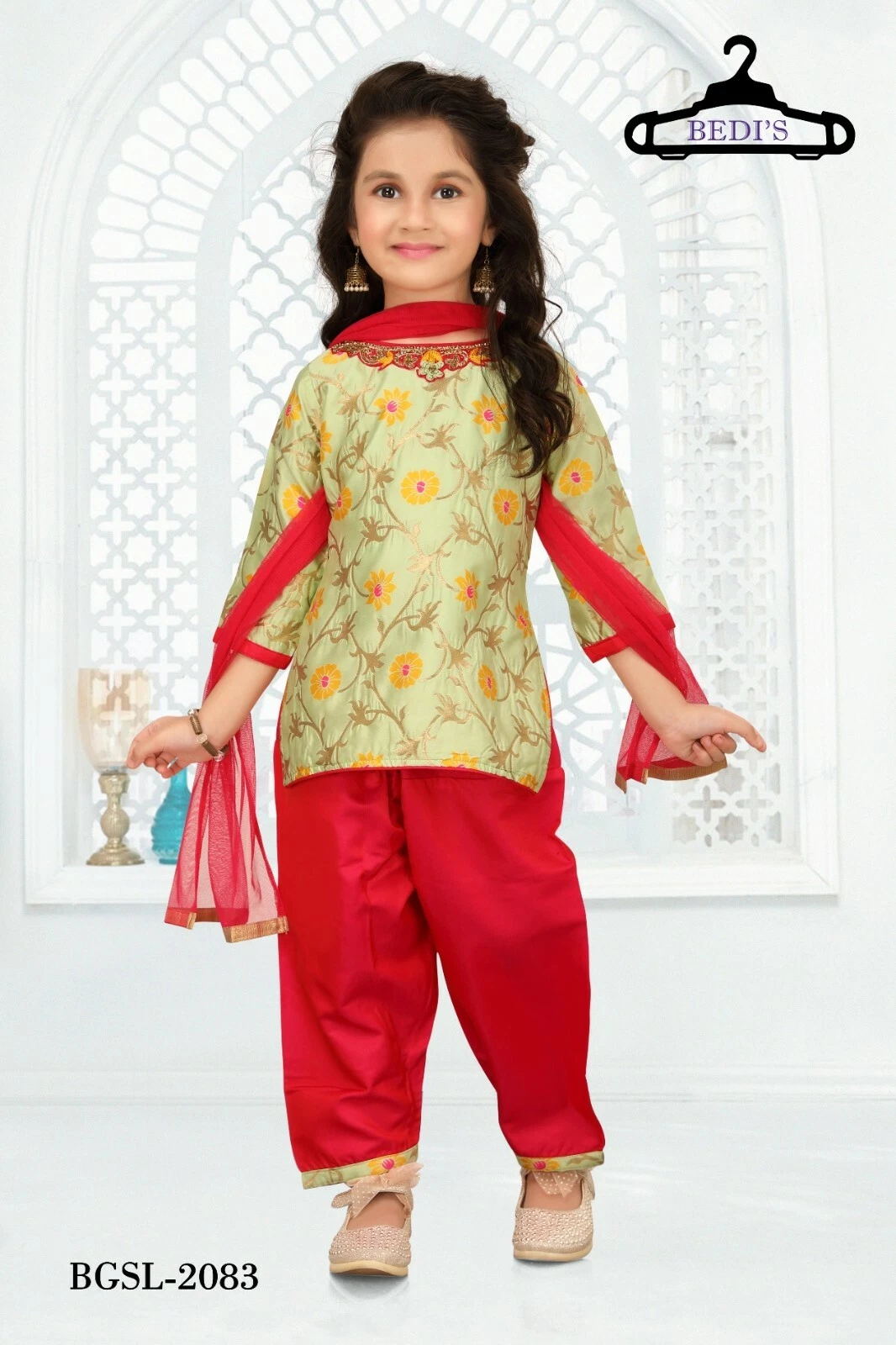 Baby Girls Patiala Salwar Kameez indian pakistani rakhi Suit toddler dress 0-5yr
