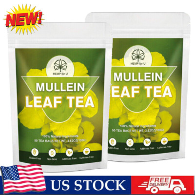 2 Packs Natural Mullein Tea 100g For Lungs Cleanse Immune Support Herbal Teas