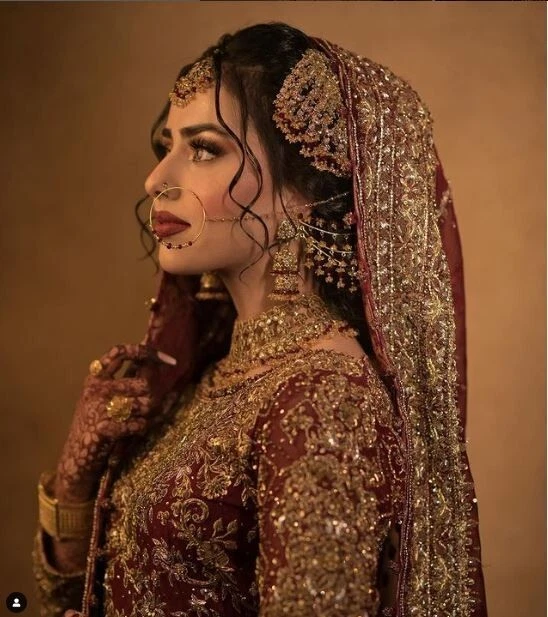 Dulhan dressing clearance style