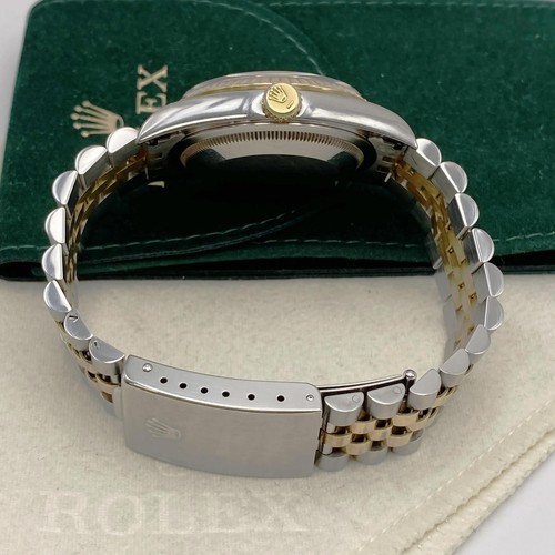 Montre automatique pour homme Rolex Datejust 36 mm sans trous or 18 carats cadran blanc 16233 - Photo 8 sur 9