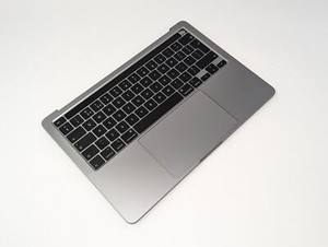 Handauflage Tastatur & Trackpad komplett mit Akku MacBook 13" A2251 grau