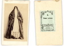 Egypte, Hammerschmidt Vintage albumen print CDV.  Tirage albuminé  7x9,5  