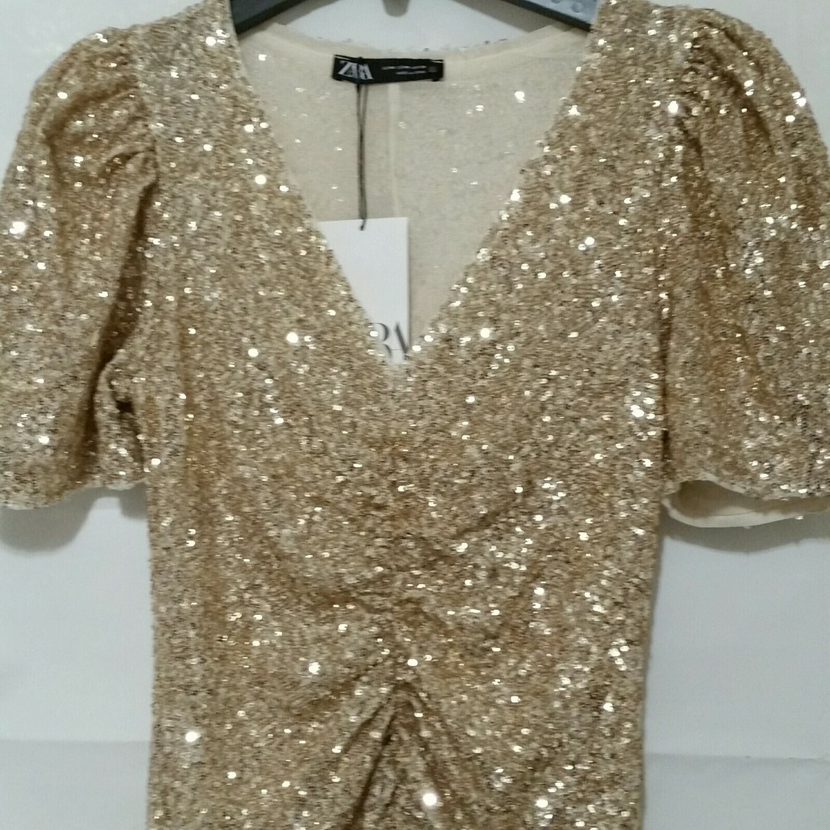 green emerald velvet dress Ila Amaya Silk Sequin Mini Dress 36 / Green main image 0