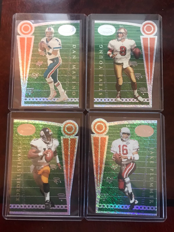 Dan Marino-Steve Young-Kordell Stewart-Jake Plummer L/E /5000 Chain Reaction WOW