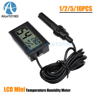 5~10PCS Mini Digital LCD Thermometer Hygrometer Humidity Temperature Meter
