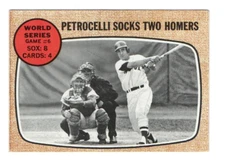 RICO PETROCELLI BOSTON RED SOX #156 1968 TOPPS EX/NM CREASE FREE CLEAN