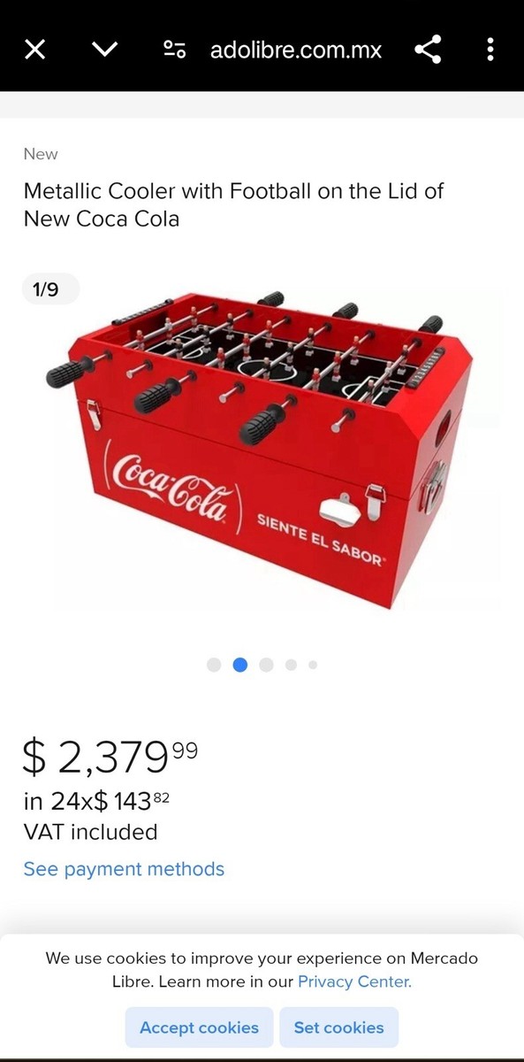 Coca-Cola Foosball Cooler (Coke Ice Chest) | eBay