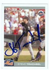 Steve Trachsel autographed baseball card (New York Mets) 2004 Topps Total #592