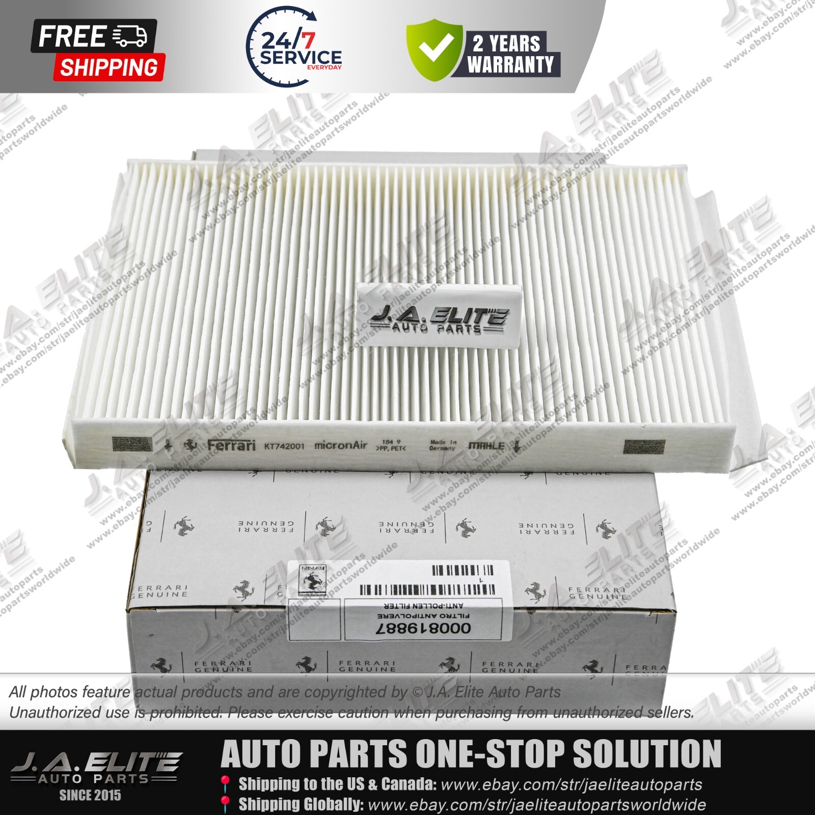 Portofino Air Filter for Ferrari Portofino Roma, 819887