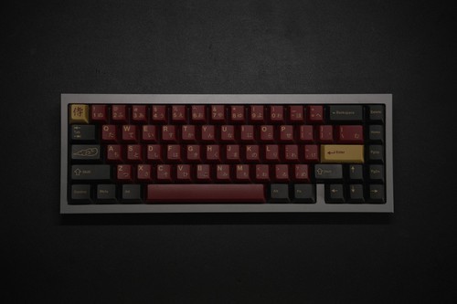 Custom 65% Mechanical Keyboard (Japanese Keycaps, Poppy and Creamy) READ DESC! - Picture 7 of 22