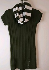 Red Paint Women's New Sweater Dress Size: L Color: Green
