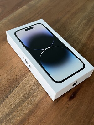 Box for Apple iPhone 14 PRO MAX with SIM Ejector & Manuals - Space Black