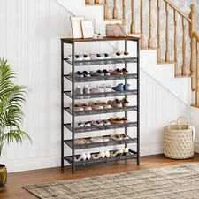 8-Tier Shoe Rack Large Capacity Shoe Shelf Shoe Storage Organizer Space Saver