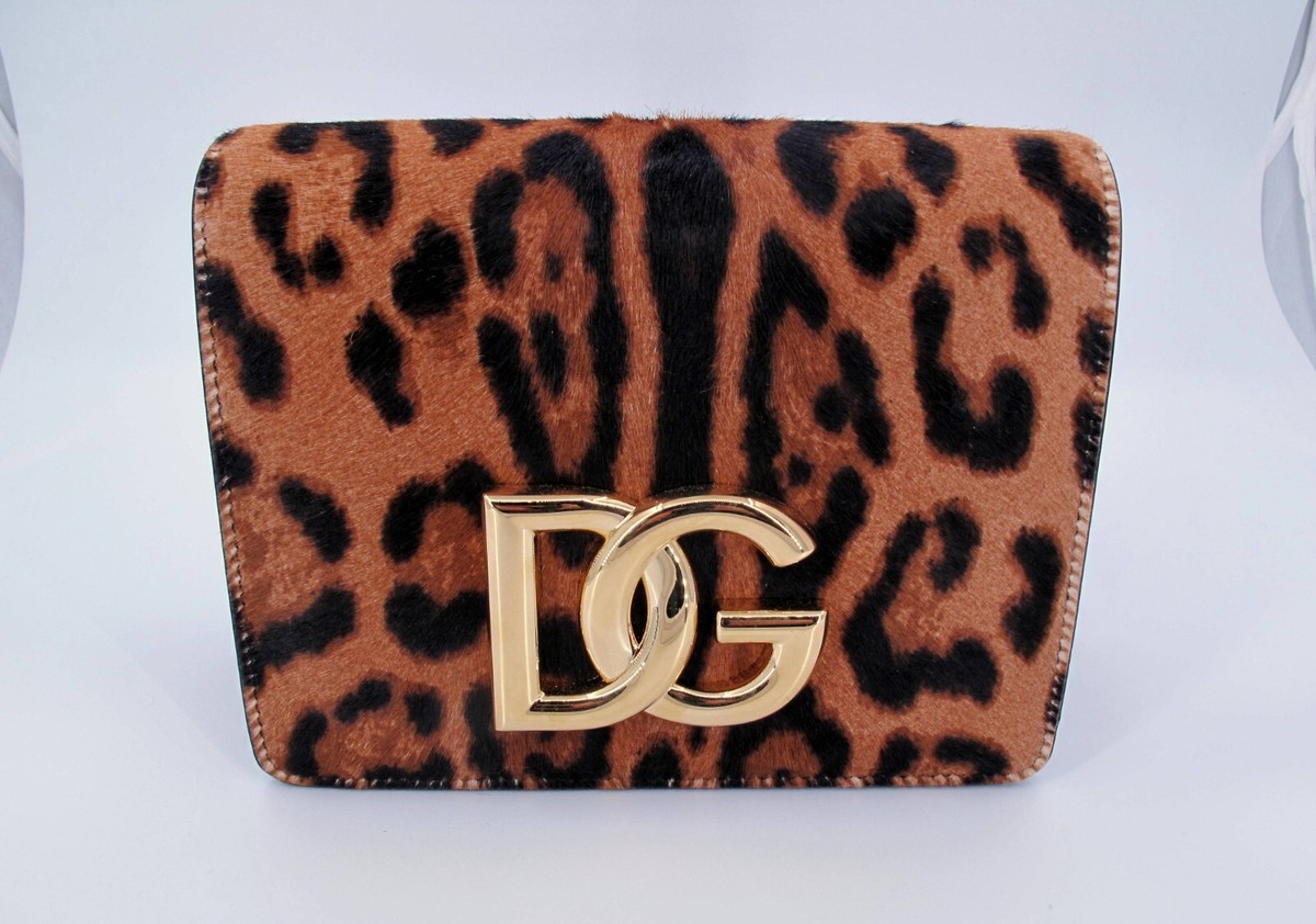 DOLCE & GABBANA 3.5 Crossbody Leopard Print Ladies Handbag 