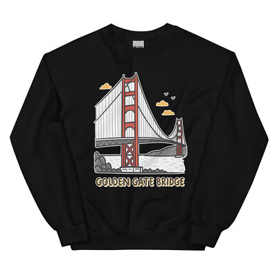 Golden Gate Bridge Attraction Landmark Travel Crewneck Sweatshirt