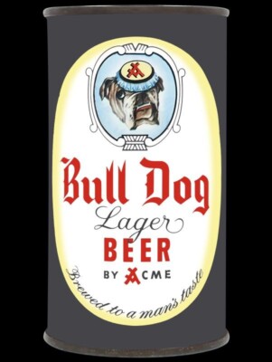 Bull Dog Lager Beer by ACME of San Francisco NEW METAL SIGN: 9x12'' Ships Free
