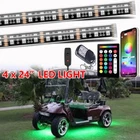 LED Golf Cart Light Kit bluetooth APP Under Glow Neon For Caddy Club Car EZGO