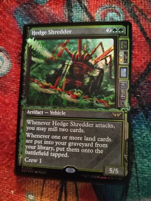 SHOWCASE FOIL Hedge Shredder - DSK - NM - Magic: The Gathering - MTG