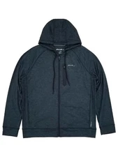 Eddie Bauer Mens Indigo Blue Resolution Tech Full Zip Hoodie Sweatshirt