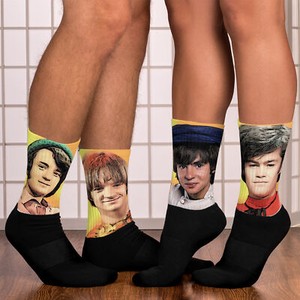 The Monkees Inspired Socks Retro Pop Culture Socks