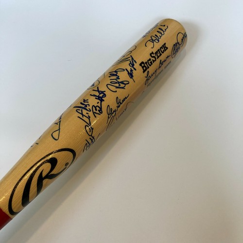 2001 Philadelphia Phillies Team Signed Baseball Bat 30 Sigs Scott Rolen JSA COA - Picture 8 of 11