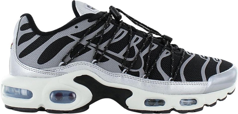 靴 Nike Air Max llic Silver Black Nike Air Max Plus Lace Toggle Black Metallic Silver W for sale | eBay